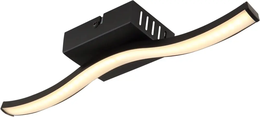 Plafondlamp design lamp woonkamer LED plafondlamp slaapkamer, grafiet zwart, 20W