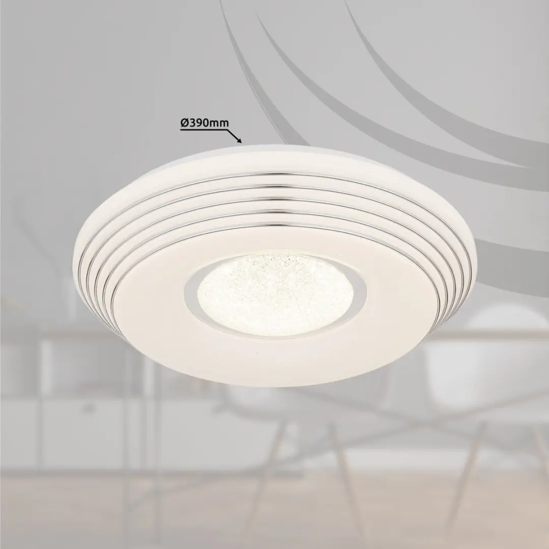 Globo Pillo 41293-24 Plafondlamp - 24W - Wit - afbeelding 6 van 6
