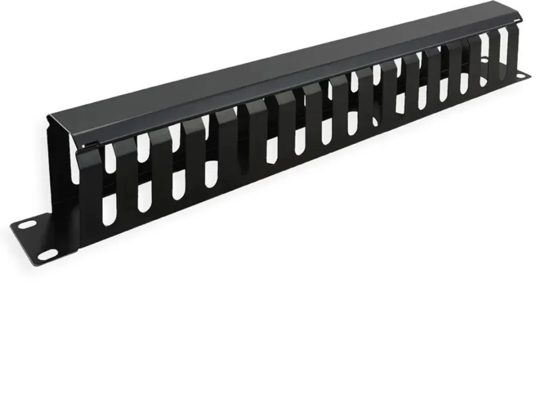 Value 19" Frontplaat 1HE - 40x80mm - Zwart
