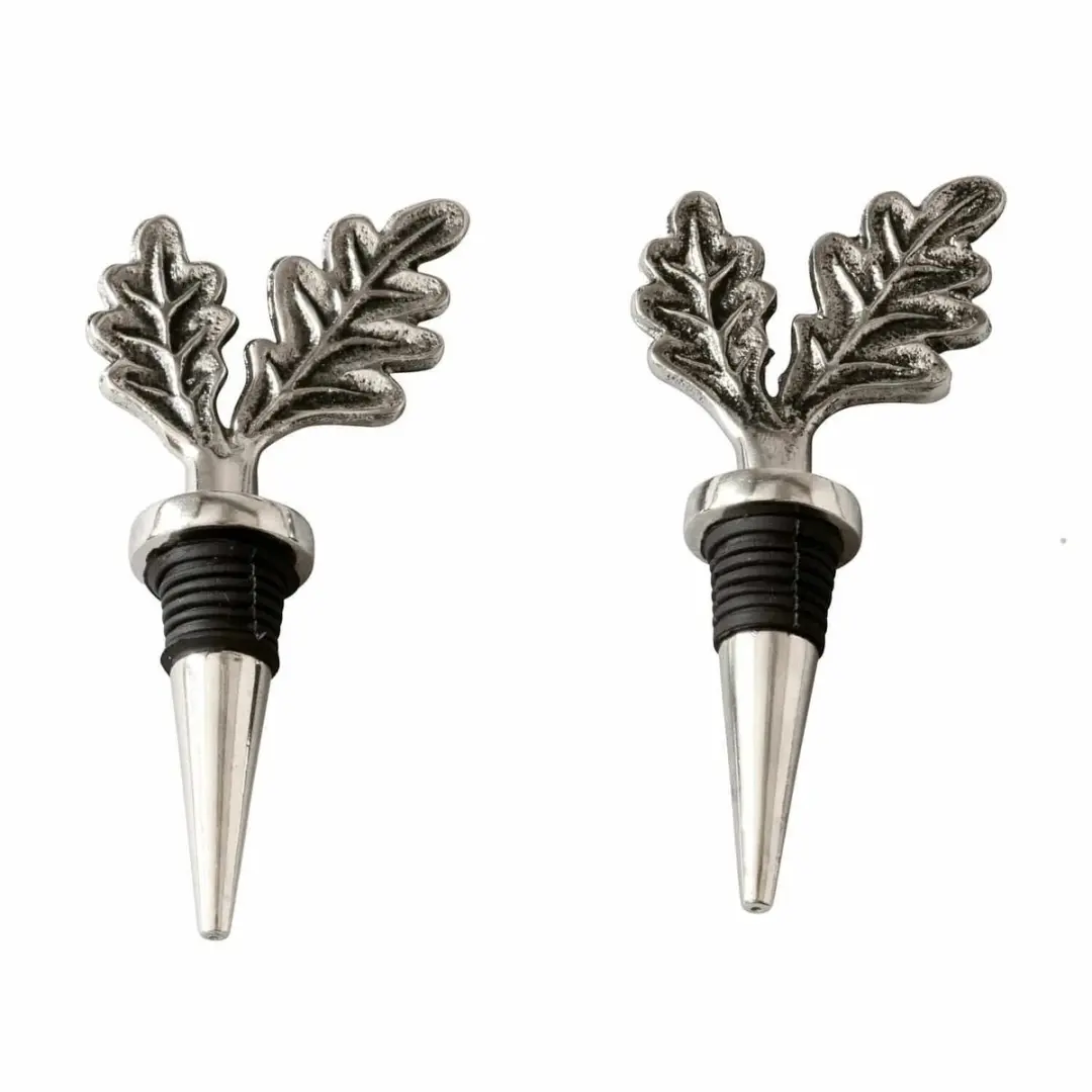 Loberon Vibius Flessenstop set van 2 - Zilverkleurig - afbeelding 2 van 3