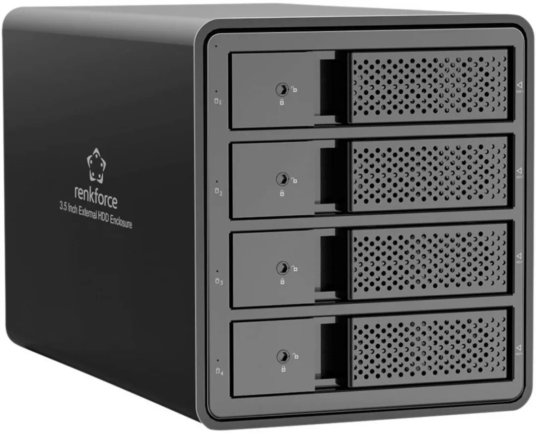 Renkforce RF-6647598 4-Bay 3.5" HDD Behuizing