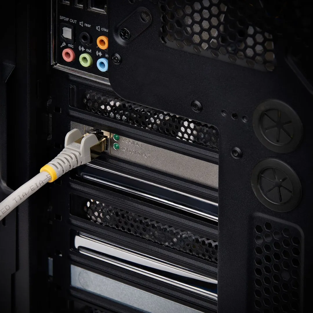 Startech PR12GI-NETWORK-CARD 2.5Gbps PCIe Netwerkkaart - Intel I225-V - 4 Poorten - Zwart