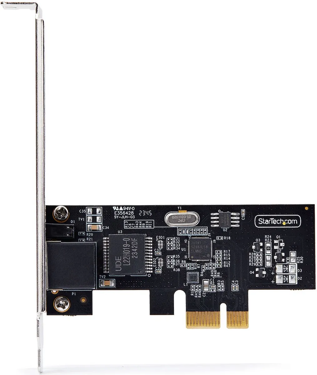 Startech PR12GI-NETWORK-CARD 2.5Gbps PCIe Netwerkkaart - Intel I225-V - 4 Poorten - Zwart