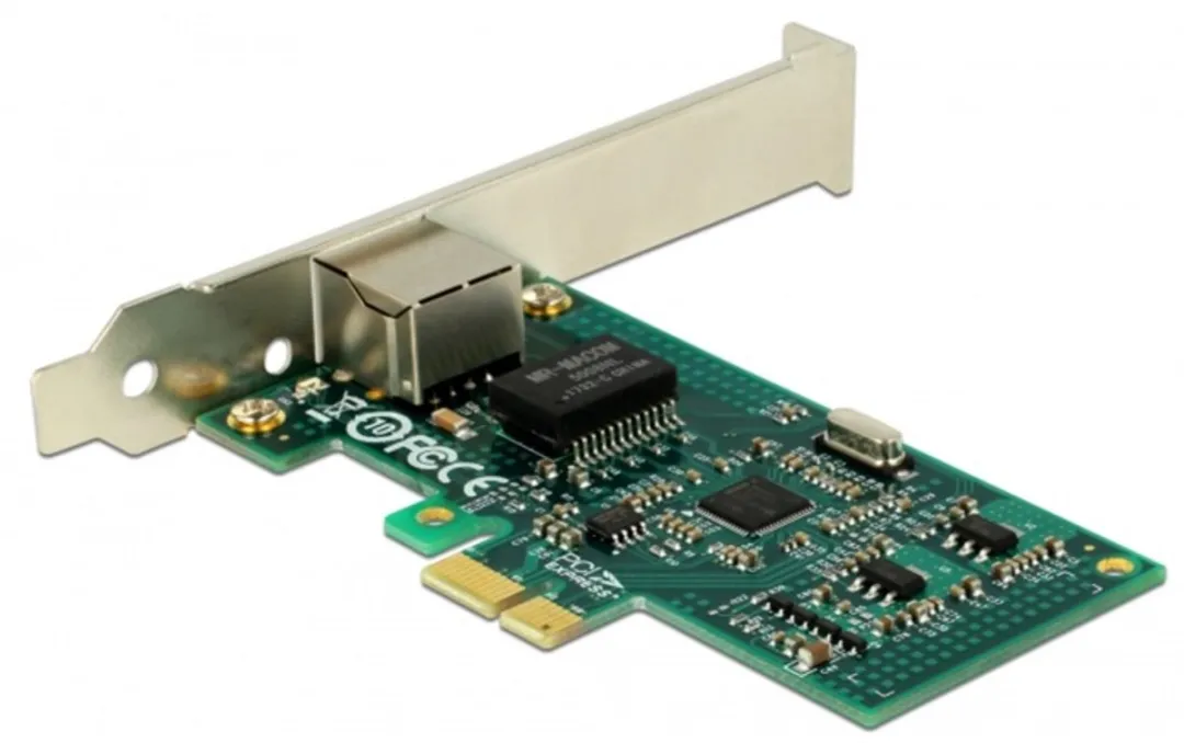 Delock PCIe 1x Gigabit LAN Kaart 89943 - Zwart