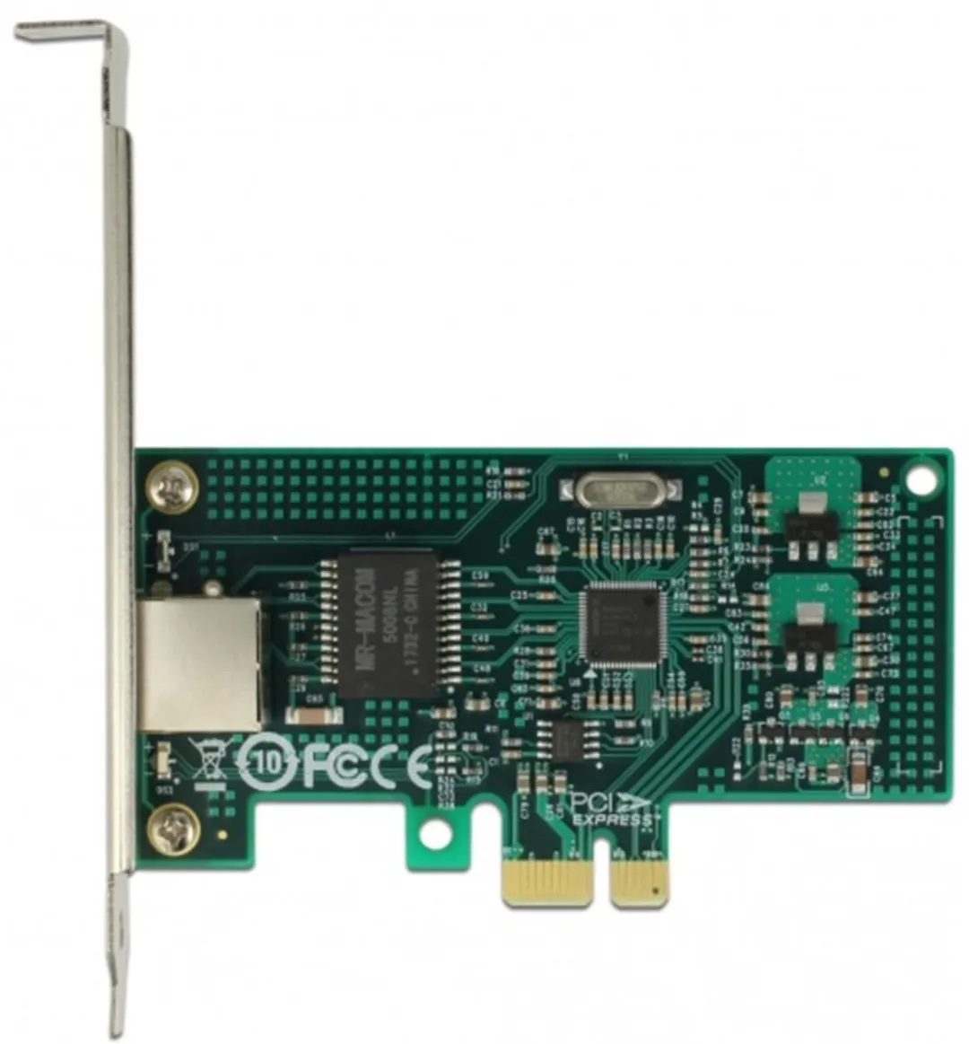 Delock PCIe 1x Gigabit LAN Kaart 89943 - Zwart