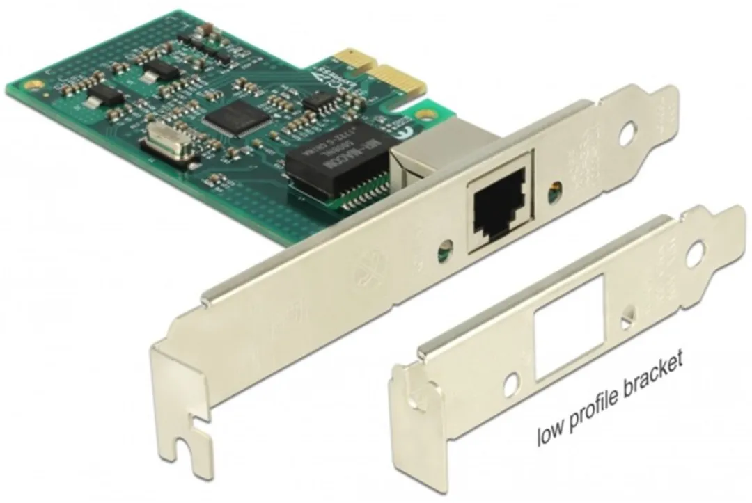 Delock PCIe 1x Gigabit LAN Kaart 89943 - Zwart