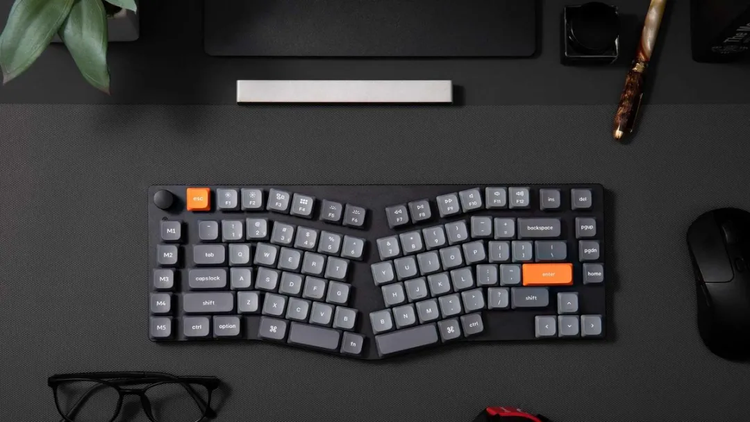 Keychron K15 Max Ergonomisch Toetsenbord - Grijs