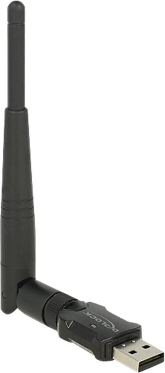 Delock USB-A Wi-Fi Dongle AC600 - Dual Band - Zwart