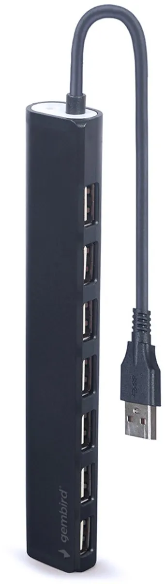 Gembird UHB-U2P7-04 USB Hub - 7 Poorten Zwart - afbeelding 6 van 6