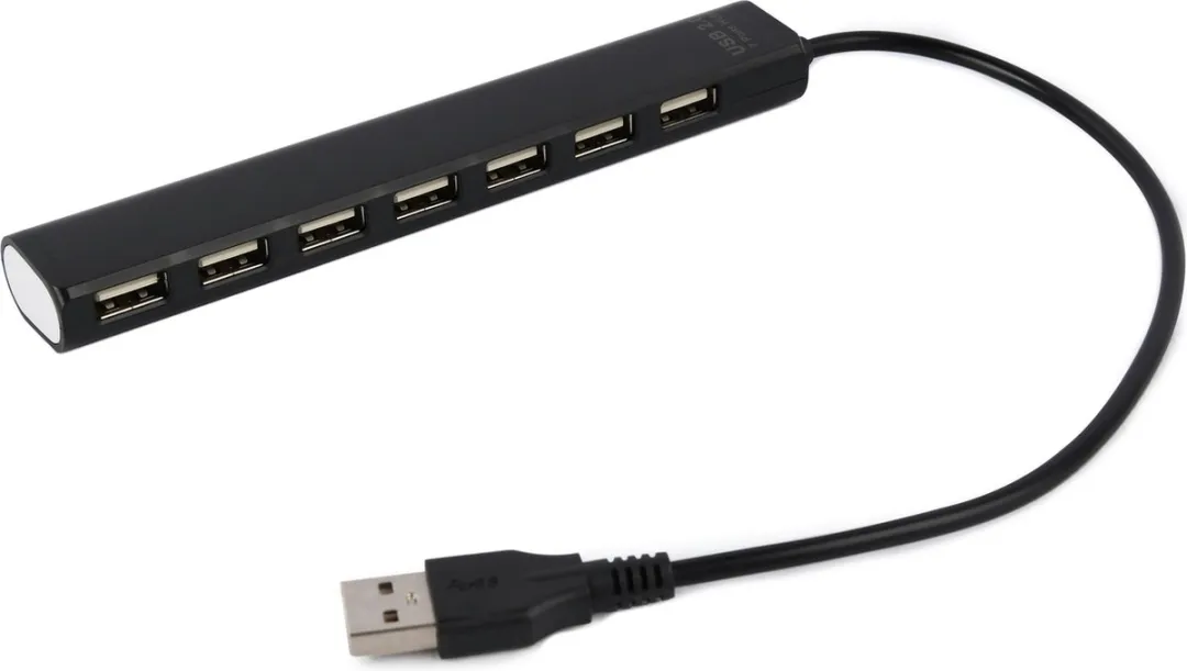 Gembird UHB-U2P7-04 USB Hub - 7 Poorten Zwart - afbeelding 4 van 6