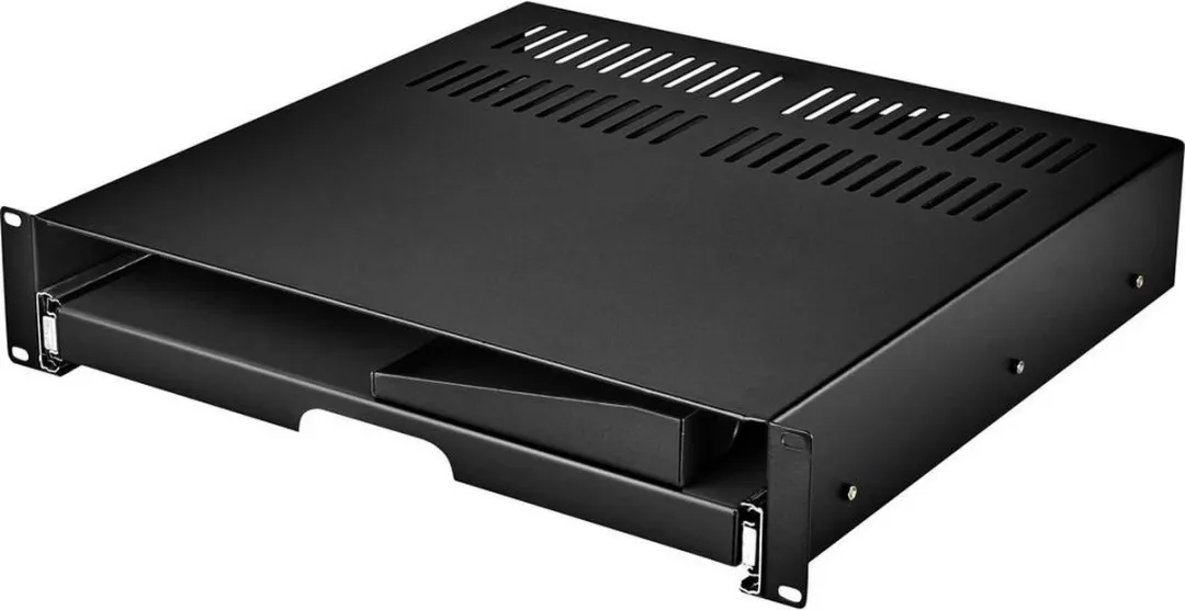 Renkforce RF-3429156 Schuiflade 19" 2 HE - Zwart