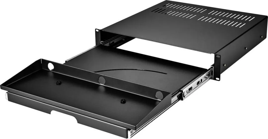 Renkforce RF-3429156 Schuiflade 19" 2 HE - Zwart