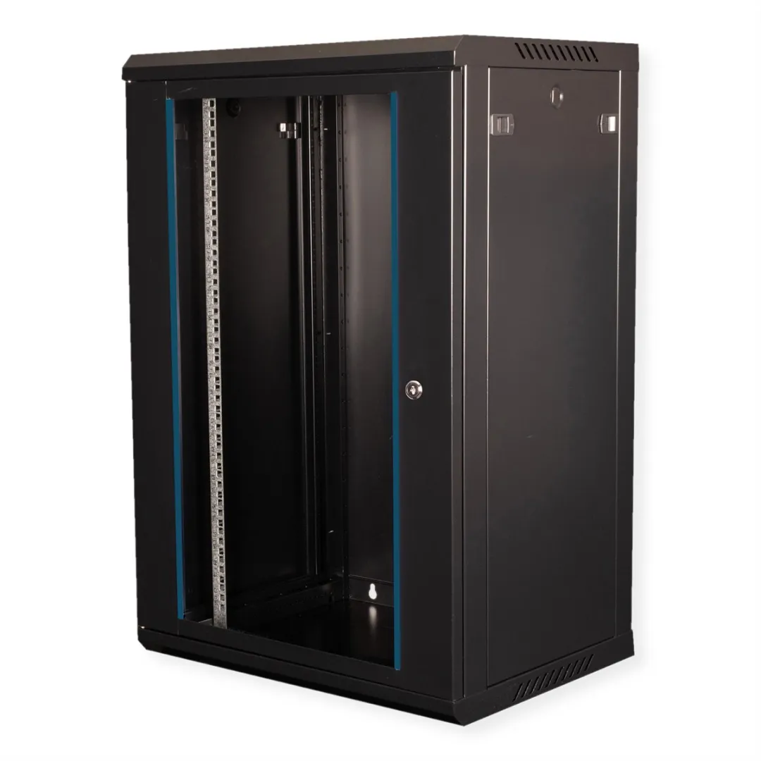 Value 19 inch Wandbehuizing 18HE Bouwpakket - 600x450mm Zwart