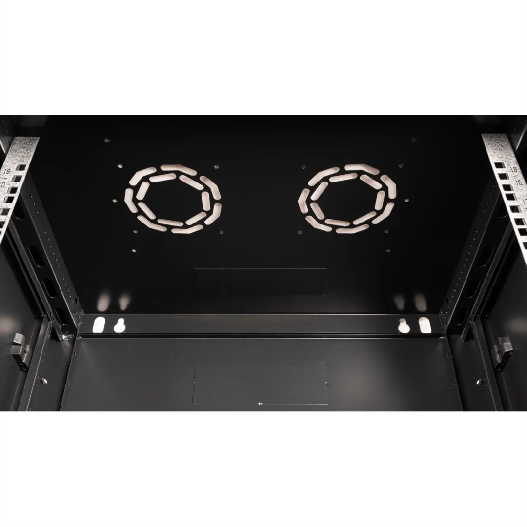 Value 19 inch Wandbehuizing 18HE Bouwpakket - 600x450mm Zwart
