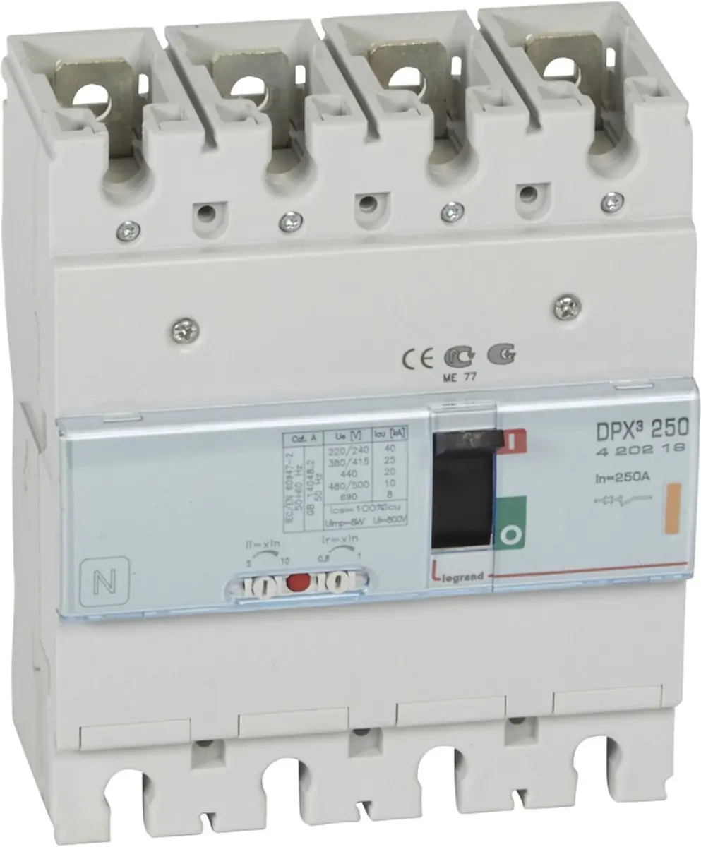 Legrand Dpx3 250 automaat met 4p 250a