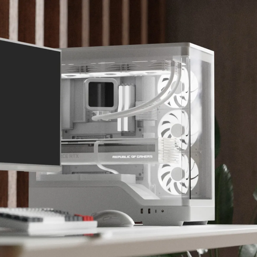 Aerocool P500A-WT Midi Tower - Wit