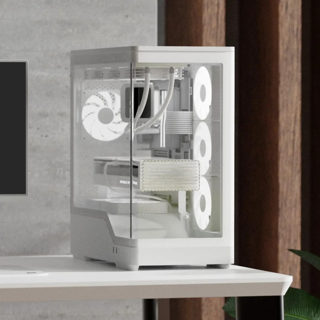 Aerocool P500A-WT Midi Tower - Wit