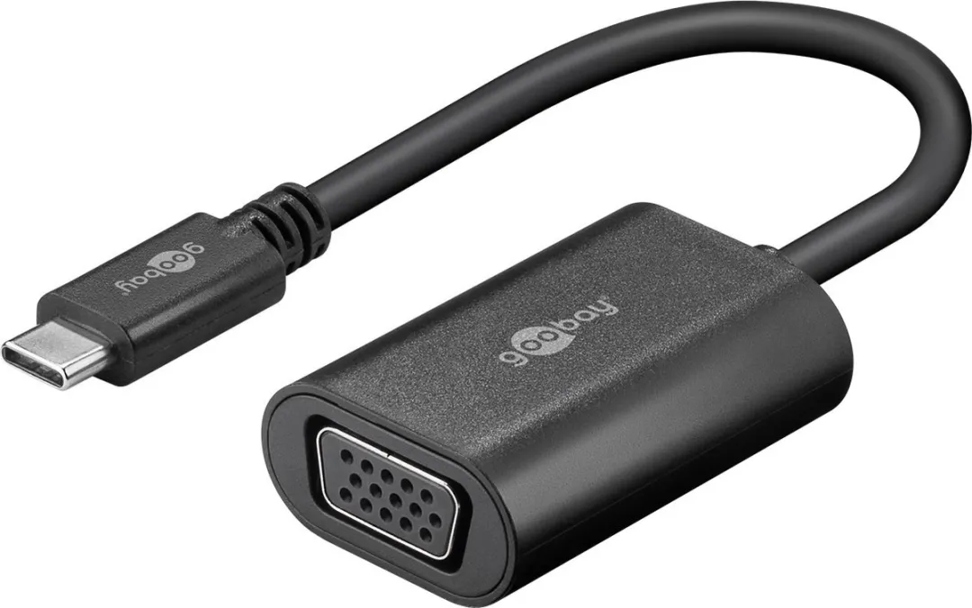 Goobay 38531 USB-C naar VGA Adapter - Zwart