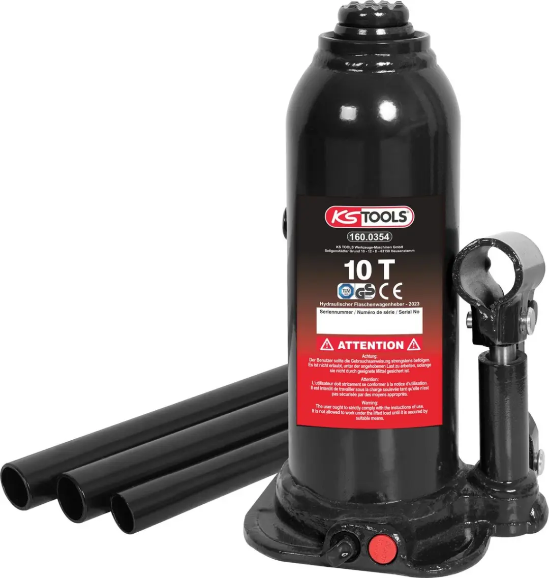 KS Tools Hydraulische Flessenkrik 10 t - 160.0354 - afbeelding 4 van 4