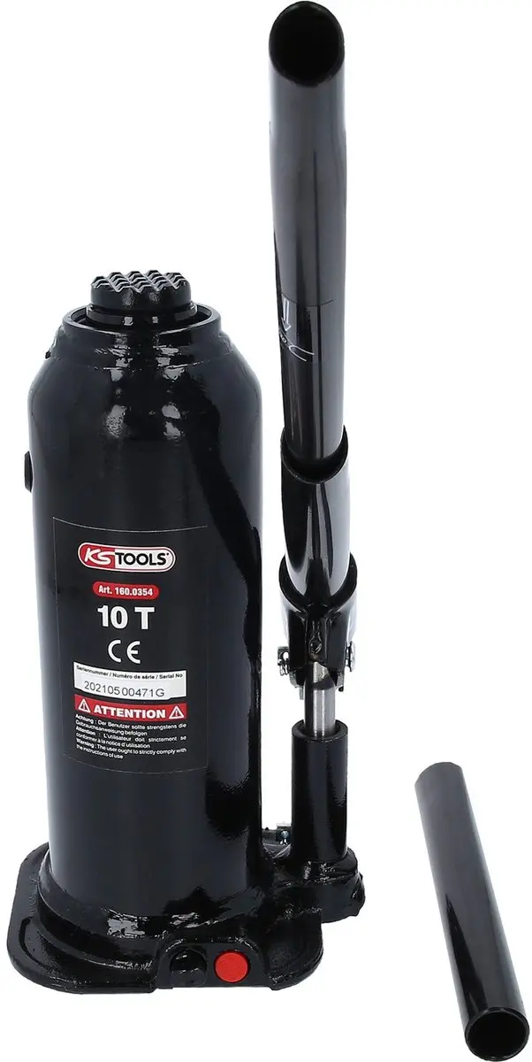 KS Tools Hydraulische Flessenkrik 10 t - 160.0354 - afbeelding 3 van 4