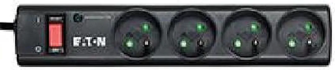 Eaton PS4F Overspanningsbeveiliging - 4x AC-uitgang - Zwart/Wit