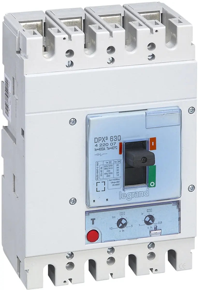 Legrand Dpx3 630 auto mt 4p 400a 36ka
