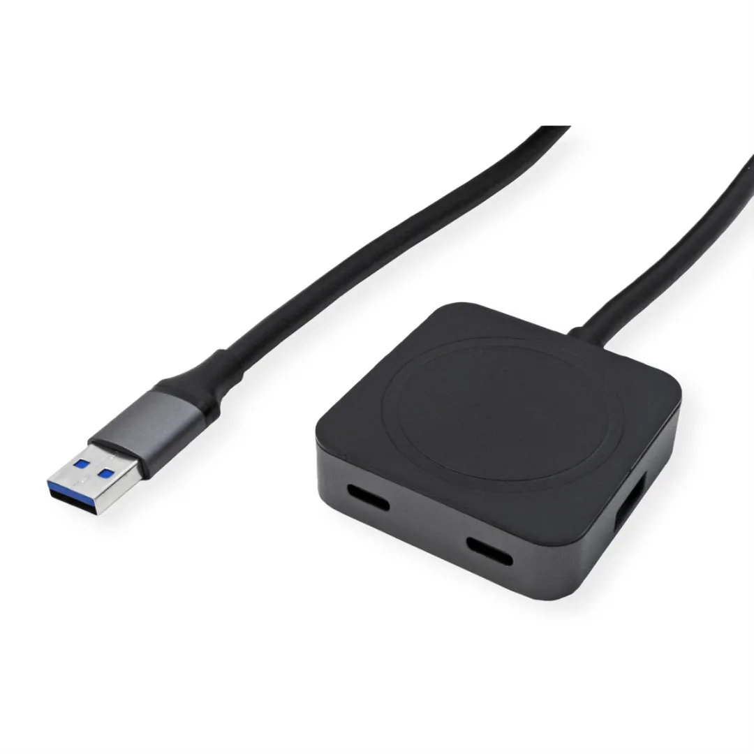Value USB 3.2 Hub 4 Poorten - 2x USB-A + 2x USB-C - Zwart - afbeelding 5 van 6