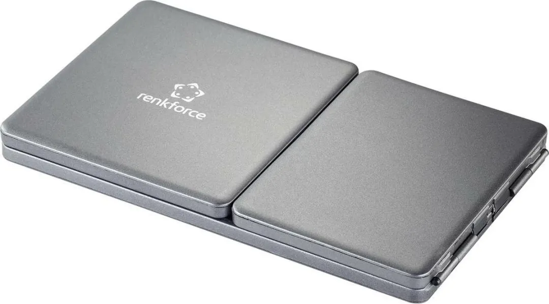 Renkforce RF-FWK-250 Bluetooth Toetsenbord - Duits QWERTZ - Zwart/Grijs