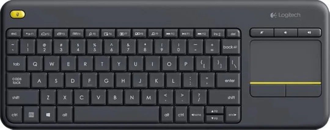 Logitech K400 Plus Touch Toetsenbord - Draadloos - Zwart