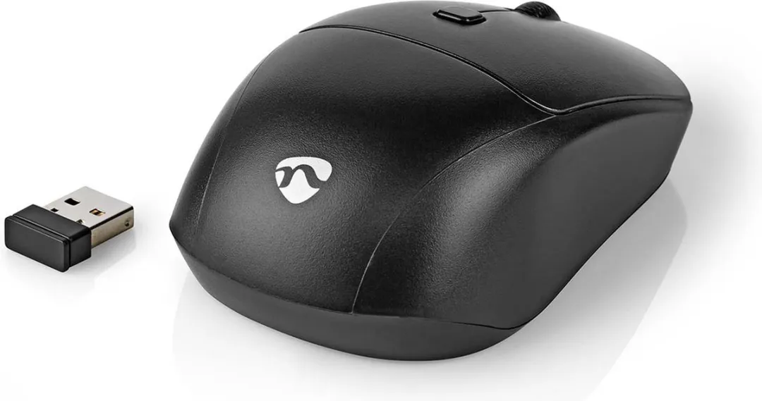 Nedis Muis en Toetsenbord - Set - Draadloos - Muis- en toetsenbordverbinding: USB - 800 / 1200 / 1600 dpi - Instelbare DPI - QWERTY - US Internationaal
