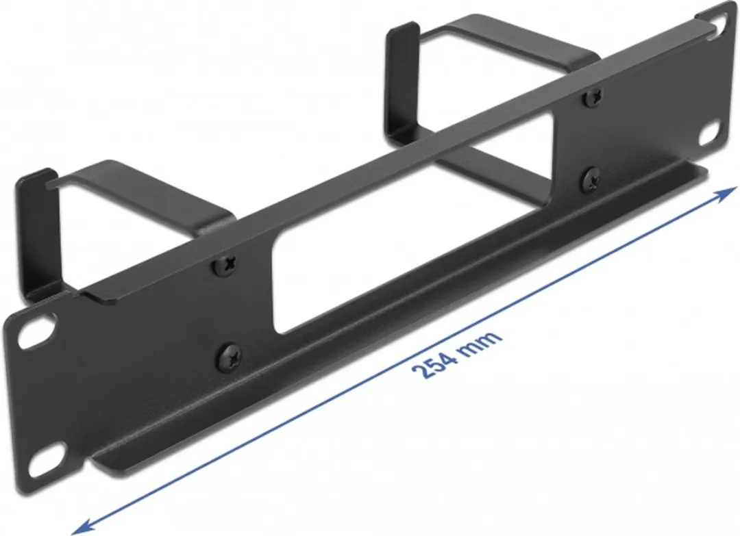 Delock 66654 Kabelbeheerrouteringspaneel 1U - Zwart - afbeelding 3 van 3