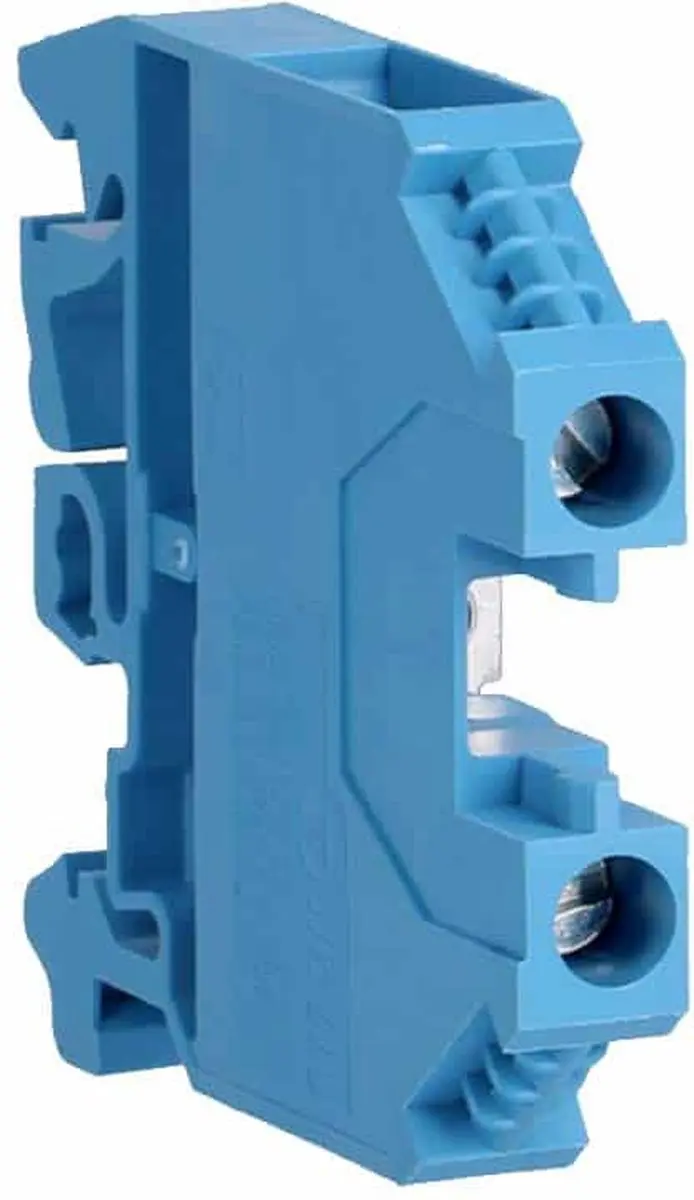 Hager montageklem 6mm2 blauw