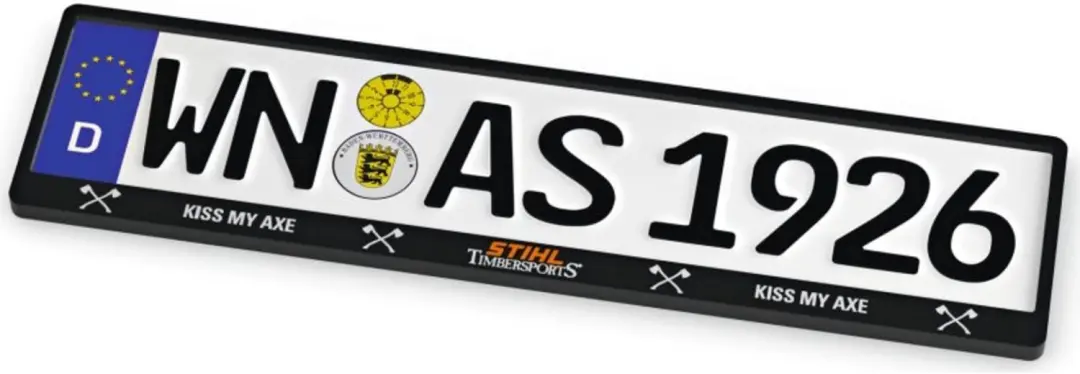 Stihl kentekenplaathouder Timbersports