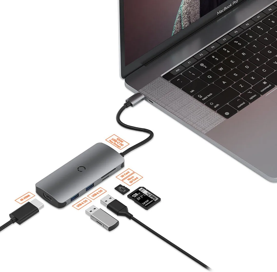 Cygnett CY3317HUBC2 Laptopdock - USB 2.0 - Grijs