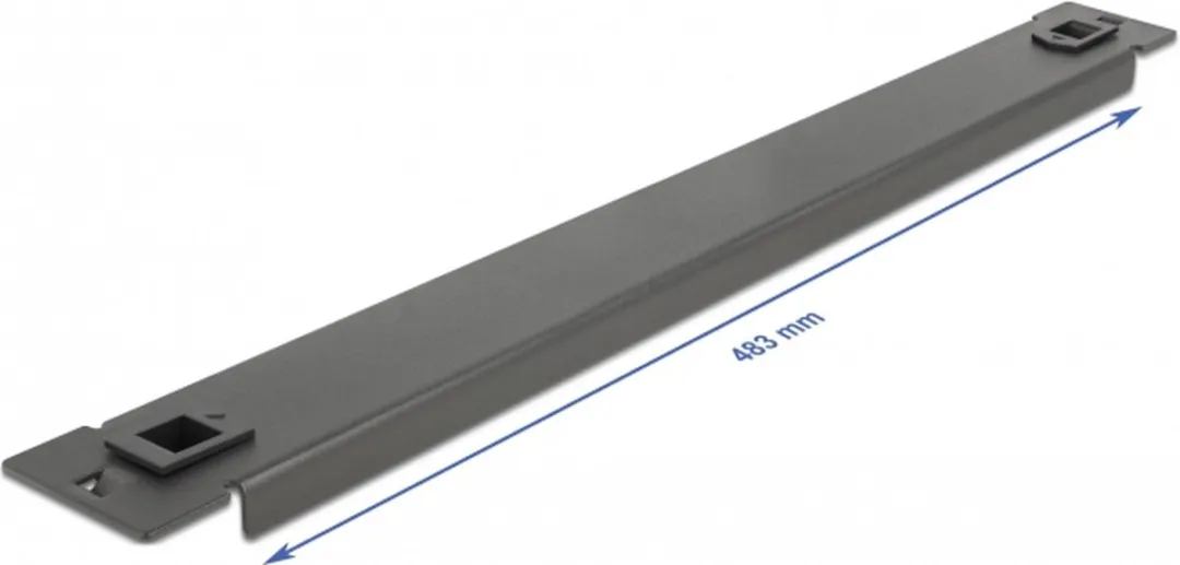 Delock 19" Netwerkkast Blind Cover 1U 66577 - Zwart - afbeelding 2 van 3