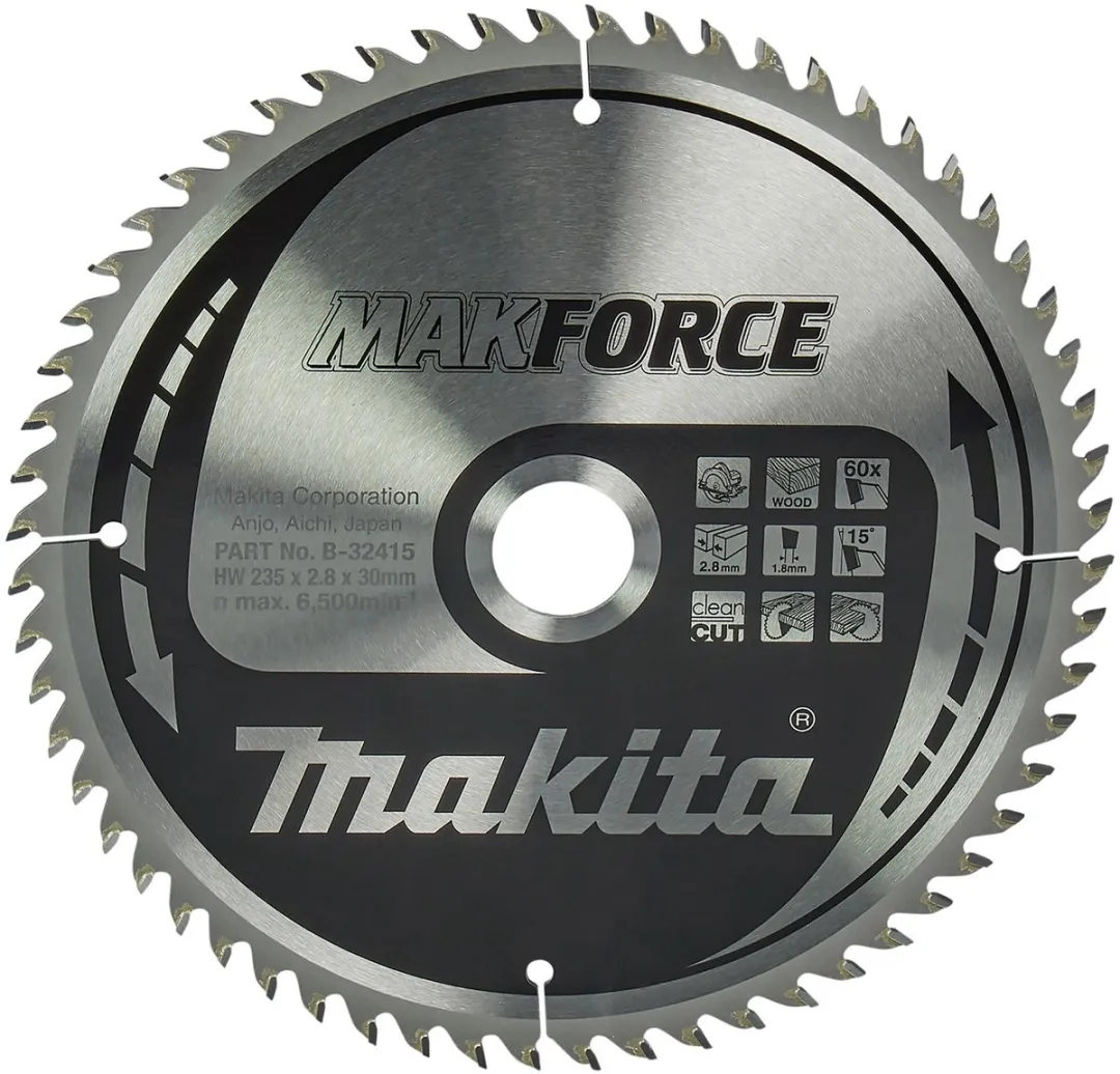 Makita B-32415 Cirkelzaagblad Hout 235mm 60T