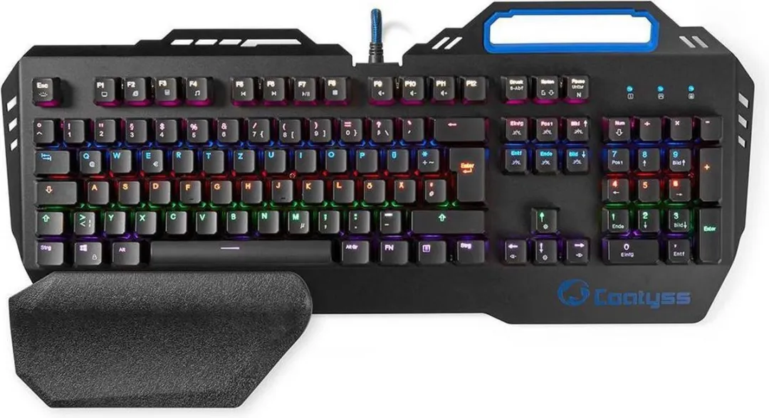 Nedis GKBD400DE Bedraad Gaming Toetsenbord - Mechanisch - RGB - QWERTZ