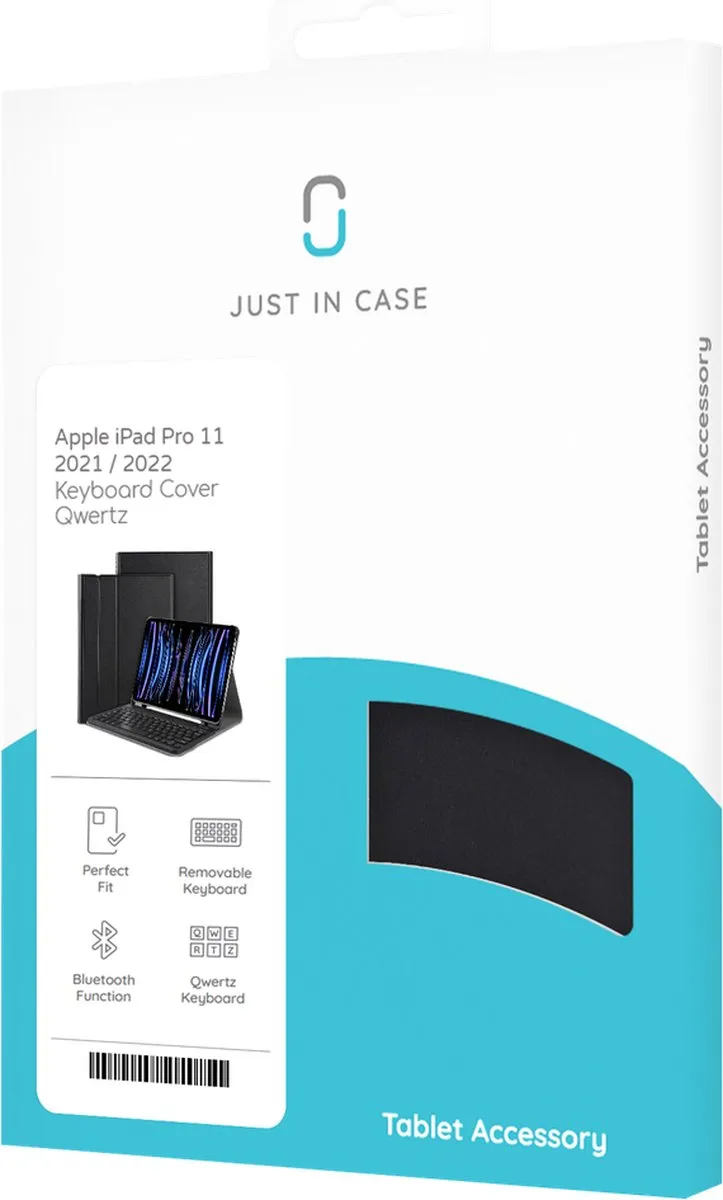 Just in Case 9759893 Bluetooth Hoes iPad Pro 11" - Zwart