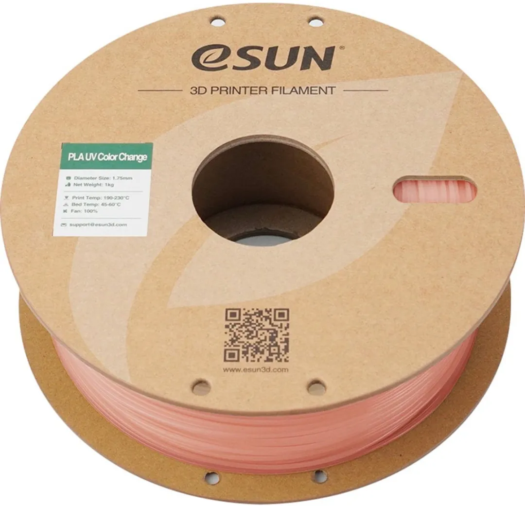 ESUN PLA-UV Color Change Rood 1.75mm 3D Printerfilament 1kg