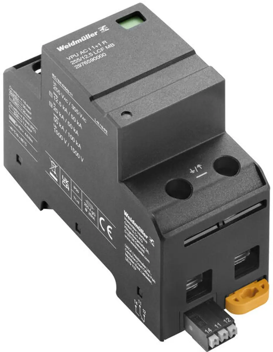Weidmüller 2976590000 VPU AC I 1+1 Overspanningsbeveiliging