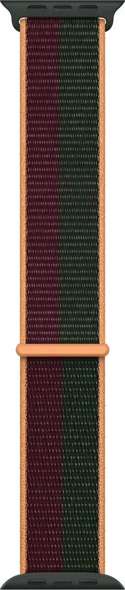 Apple Watch Sport Loop 45mm - Dark Cherry/Forest Green