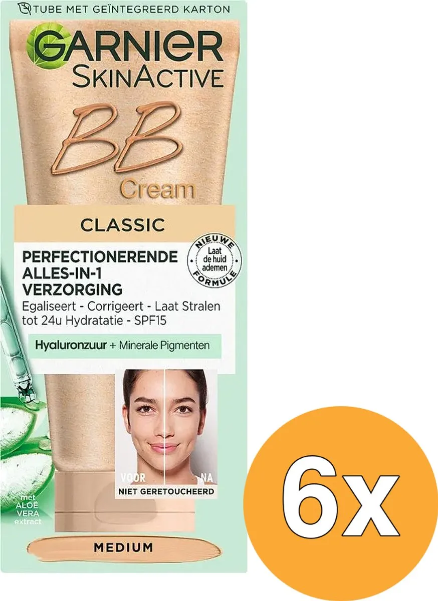 Garnier BB Cream Classic Medium 50ml - 6 Stuks