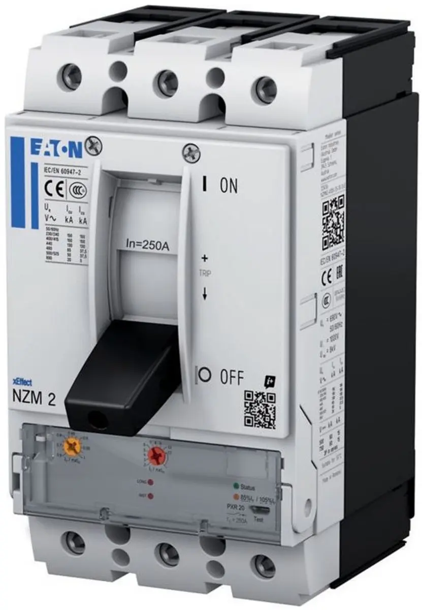Eaton NZM2 PXR10-vermogensschakelaar, 100 A, 4p, schroefaansluitklem, 193366