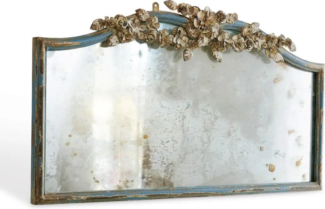 Loberon Juliers Spiegel - Antiekblauw/Goud - afbeelding 3 van 6
