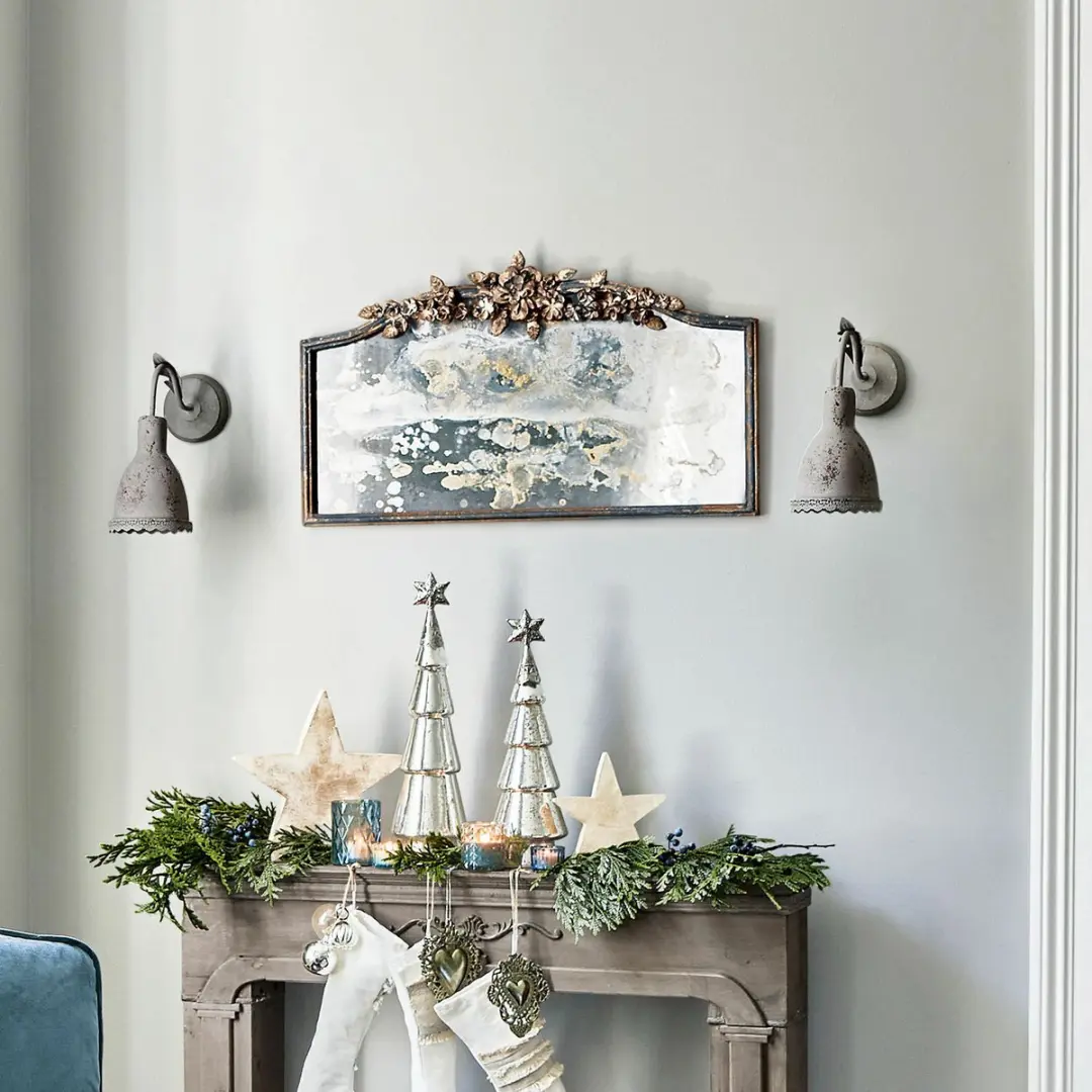 Loberon Juliers Spiegel - Antiekblauw/Goud - afbeelding 6 van 6