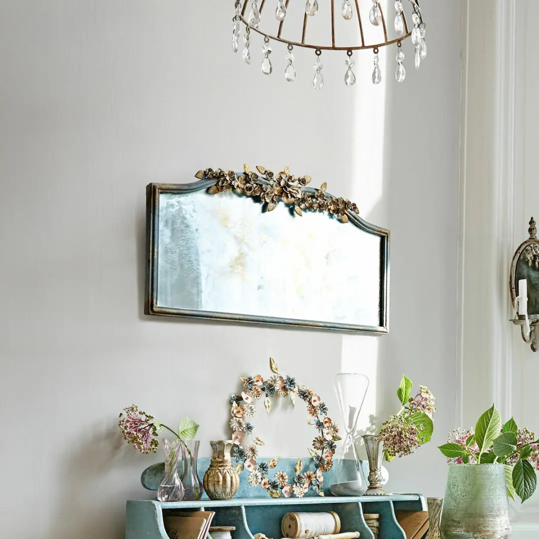 Loberon Juliers Spiegel - Antiekblauw/Goud - afbeelding 2 van 6