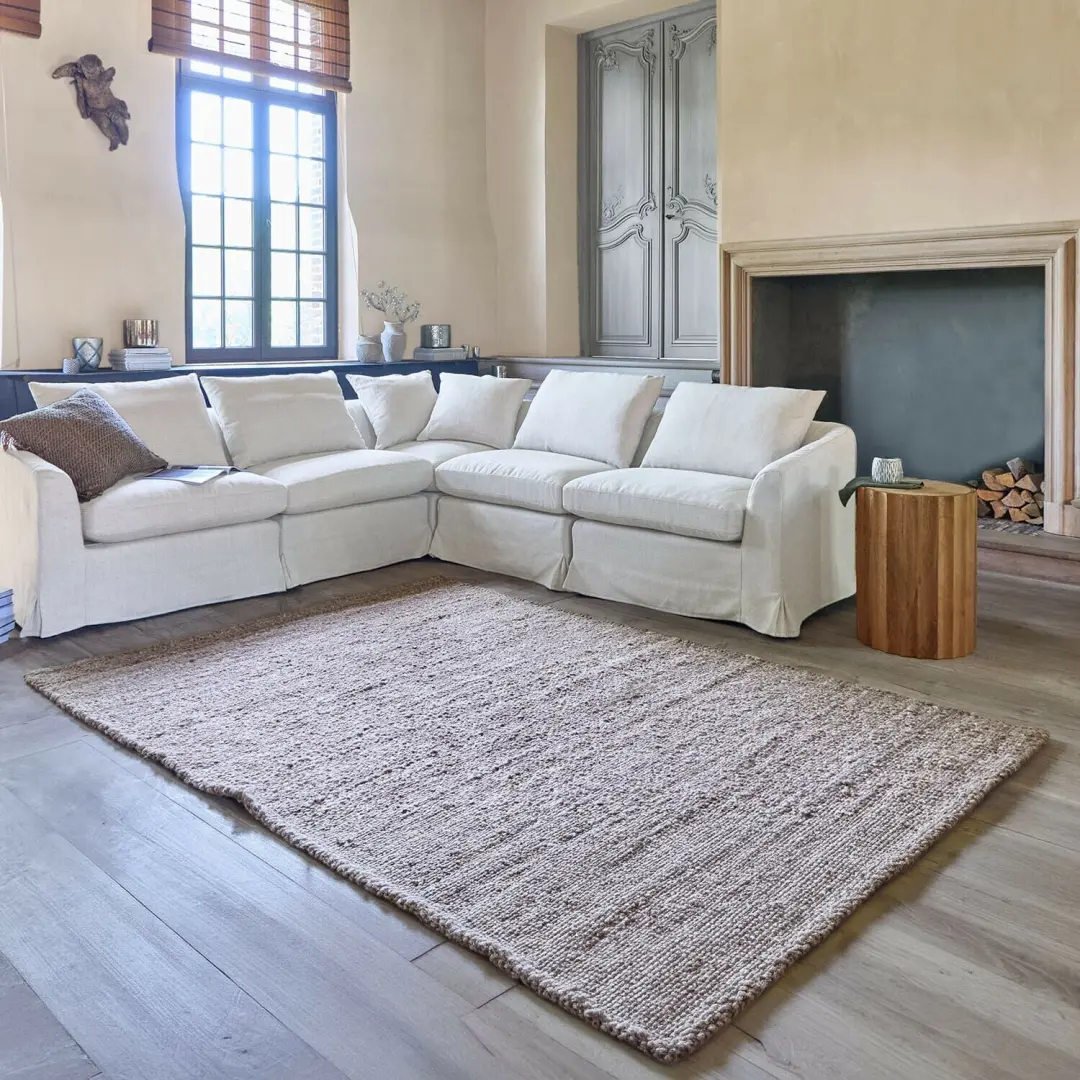 Loberon Fauveline Vloerkleed - Bruin - afbeelding 6 van 6
