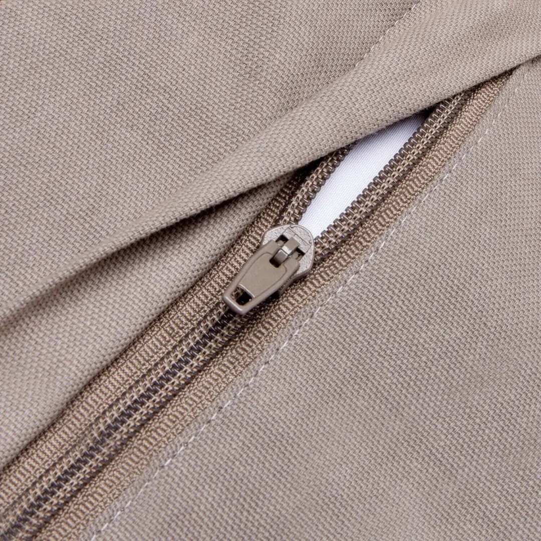 Loberon Lorivelle Kussenhoes Set van 2 - Grijs/Crème - afbeelding 5 van 6