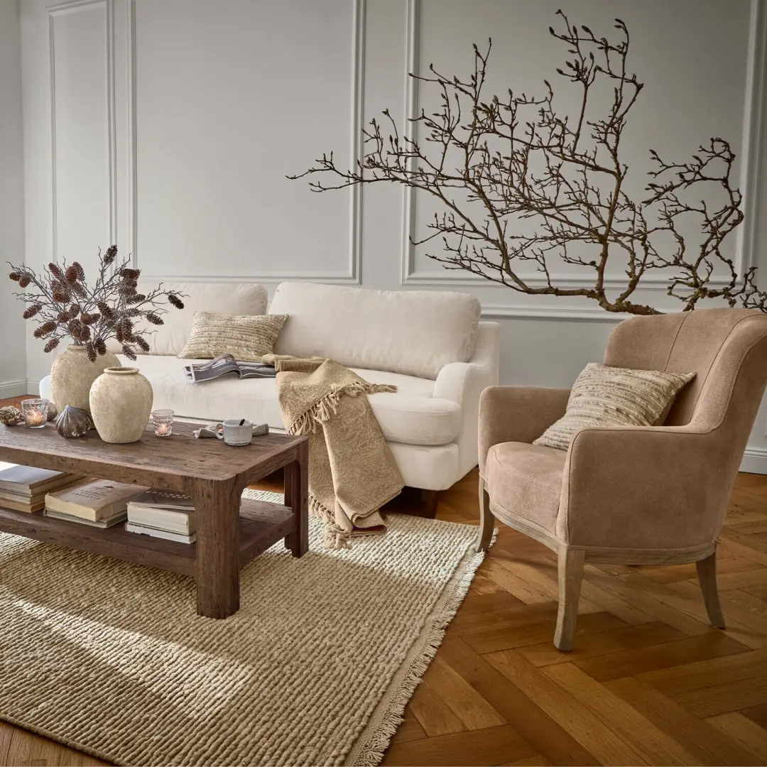 Loberon Péravelle Kussenhoes set van 2 - Beige - afbeelding 5 van 6