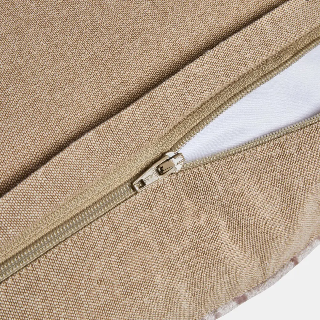 Loberon Féravelle kussenhoes - Beige - afbeelding 2 van 5